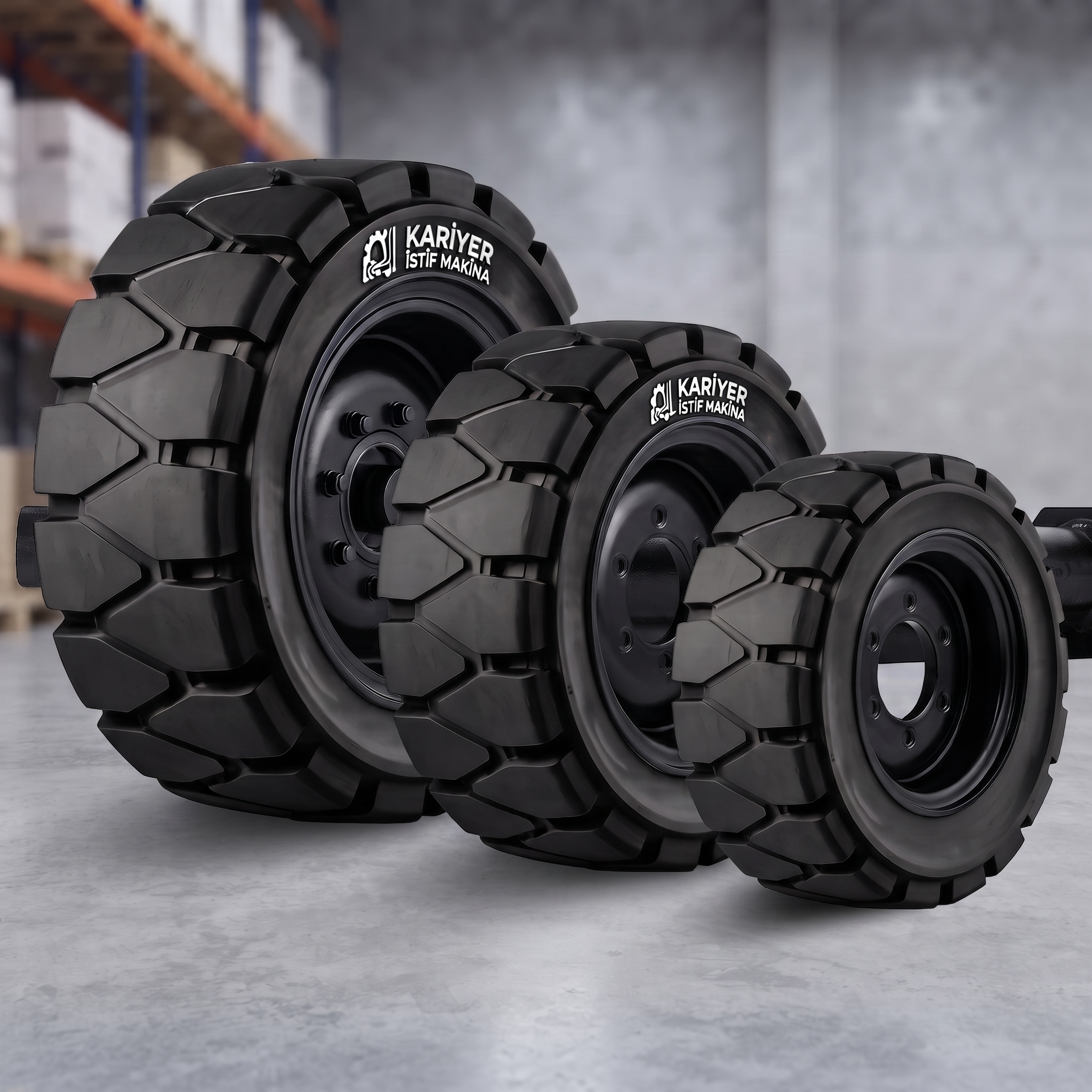 Trelleborg Siyah Dolgu Forklift Lastikleri